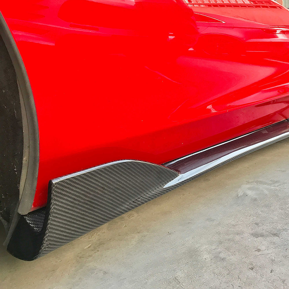 MCLAREN 570S/540C Dry carbon fiber Side skirts For Upgraded 600LT