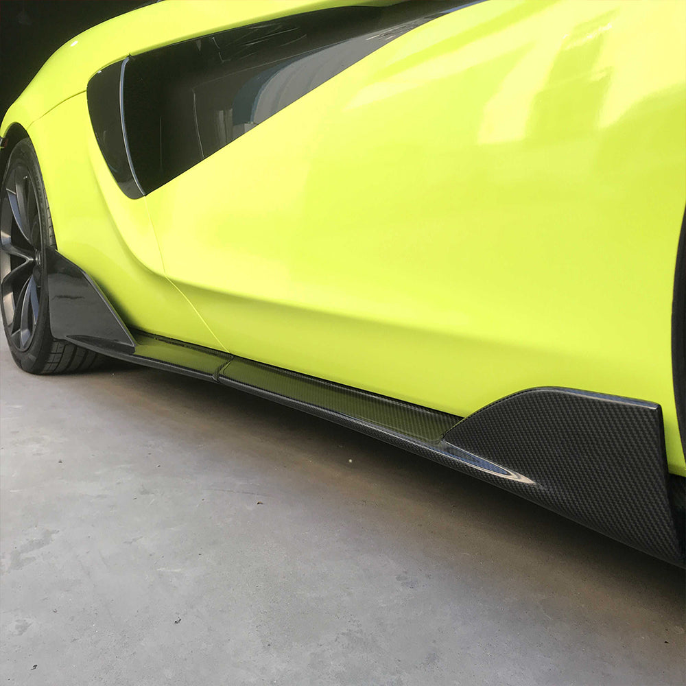 MCLAREN 570S/540C Dry carbon fiber Side skirts For Upgraded 600LT