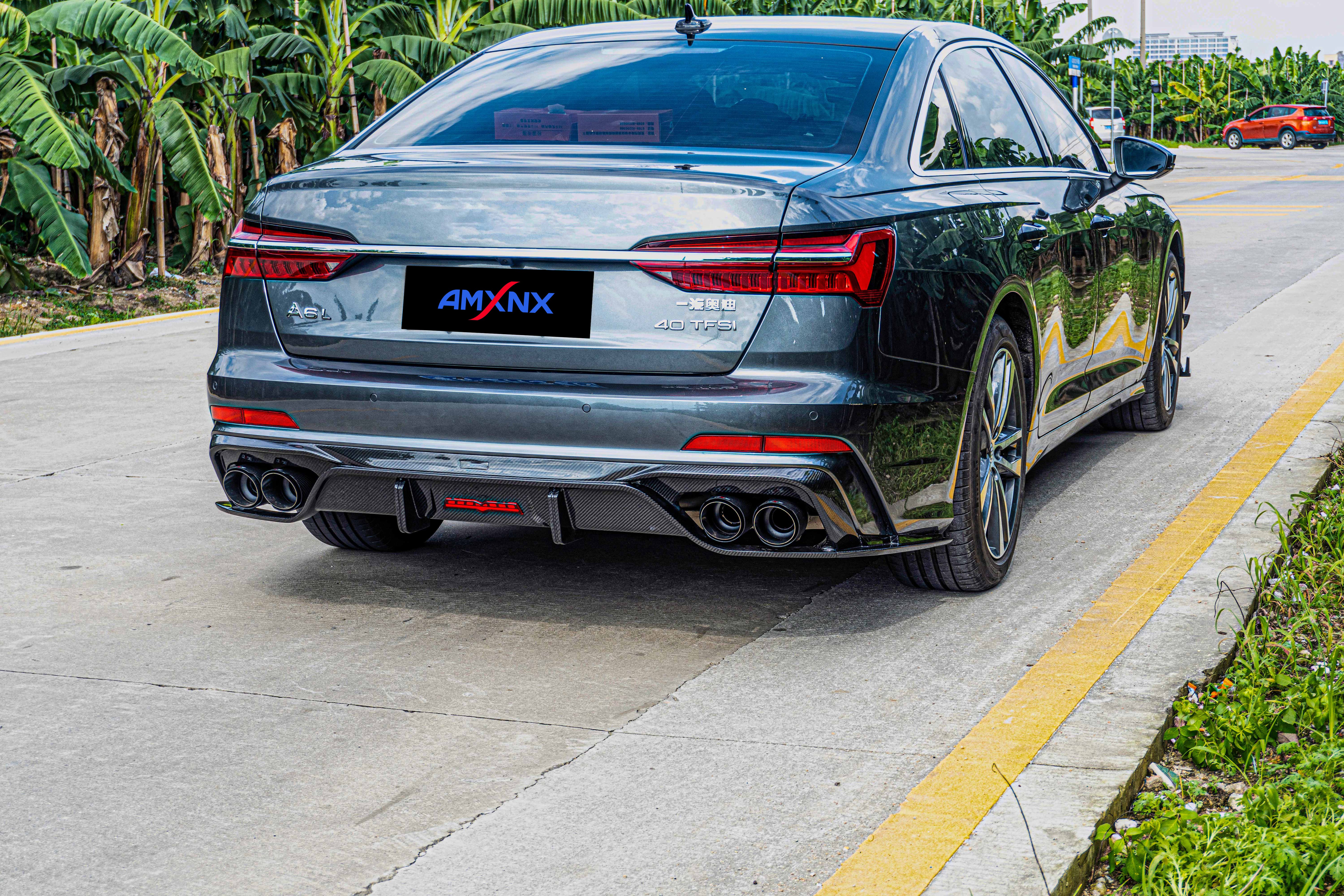 AUDI A6/S6 C8 Dry carbon fiber rear lip