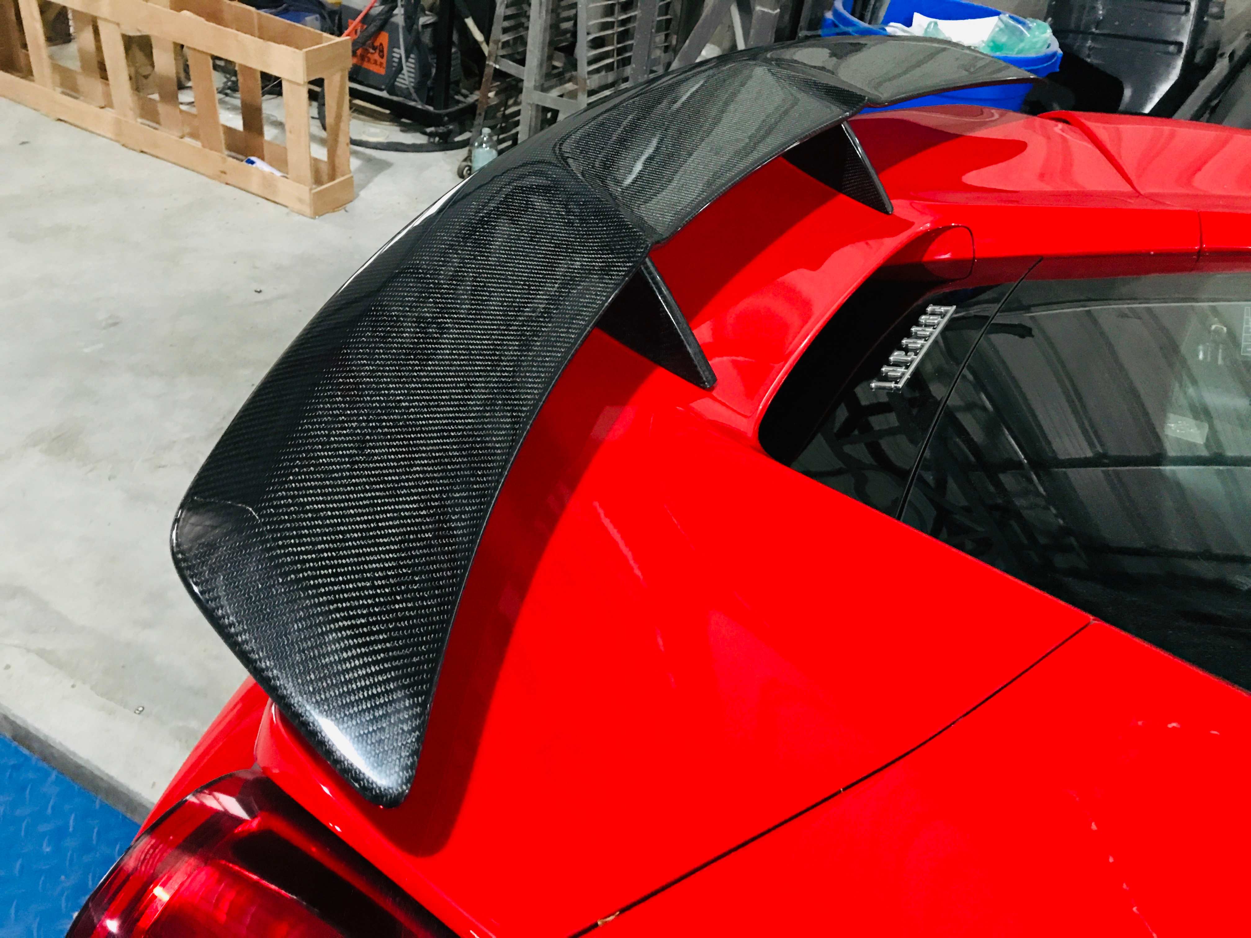 FERRARI 488 SN Dry carbon fiber Rear wing