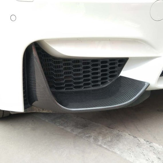 BMW M3/M4 F80/F82  Dry carbon Fiber MP front lip wrap angle