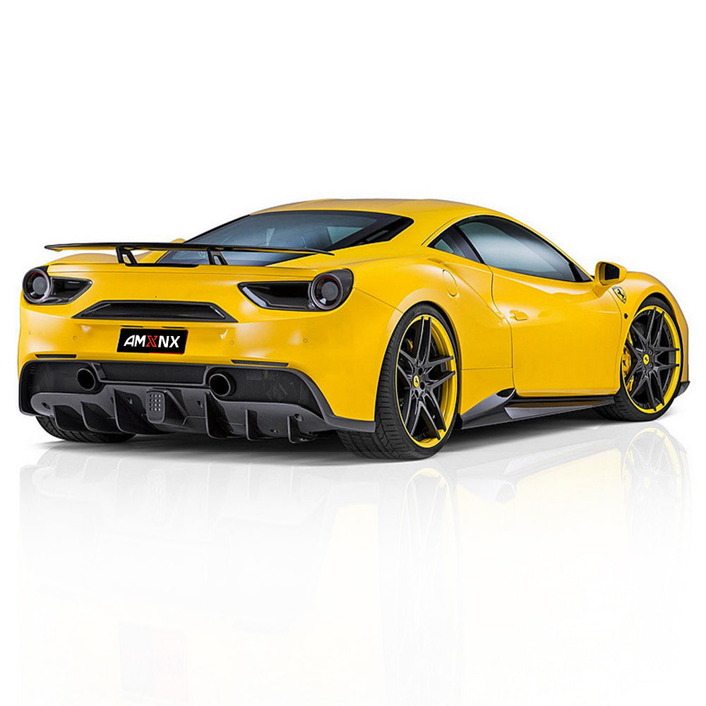 FERRARI 488 SN Dry carbon fiber Rear lip