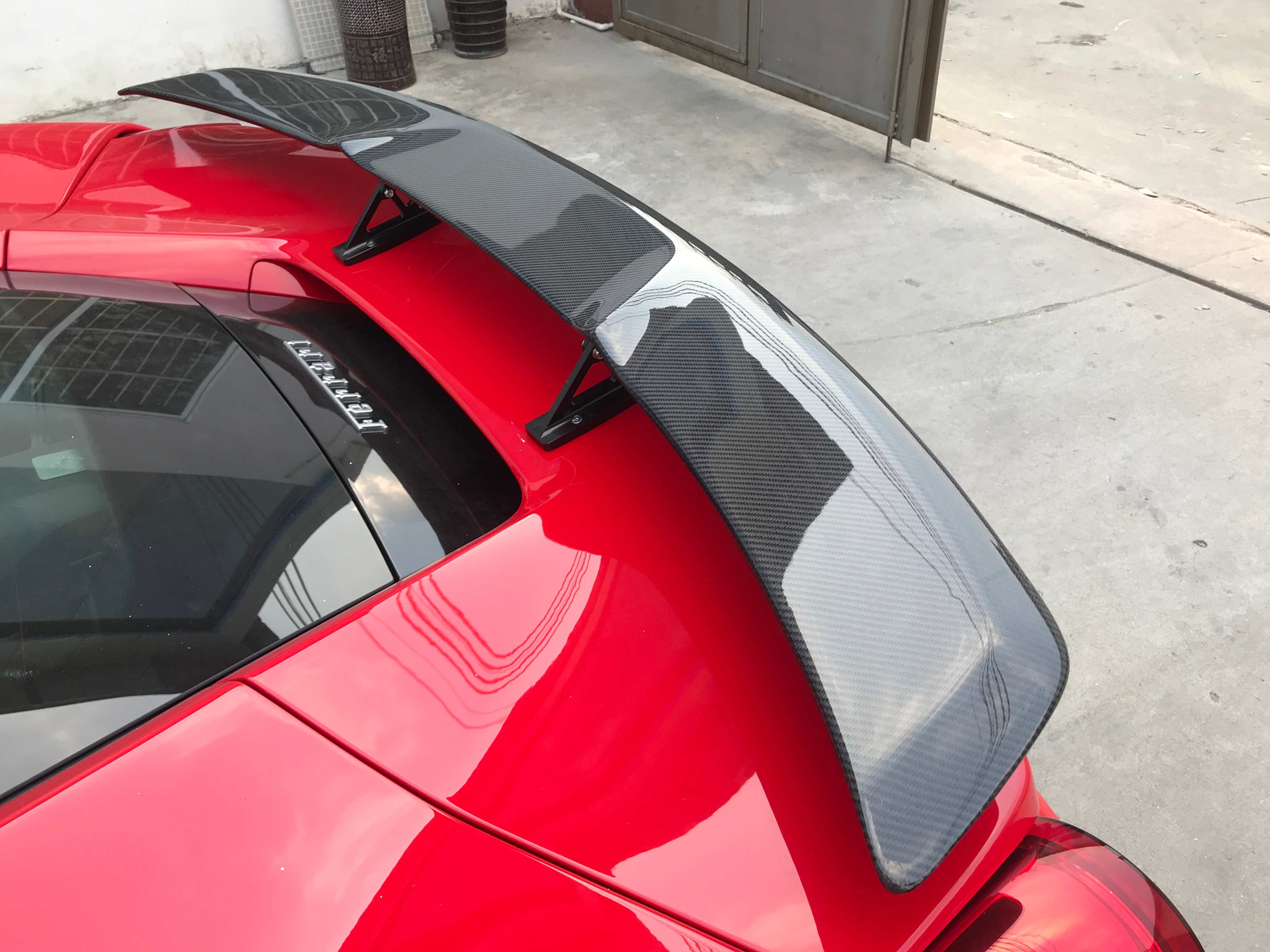 FERRARI 488 SN Dry carbon fiber Rear wing