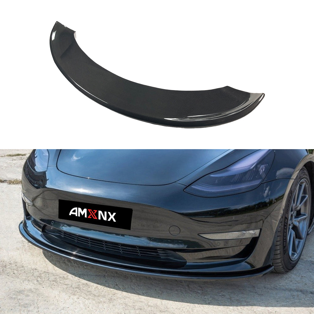 TESLA MODEL 3 Dry carbon fiber SD style SMAX V2 Front Lip