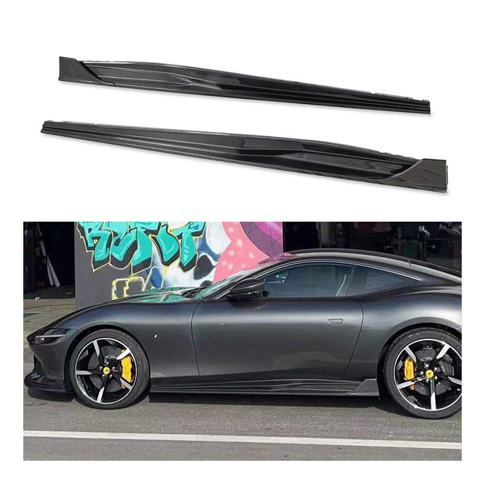 FERRARI ROMA Dry carbon fiber Side Skirts