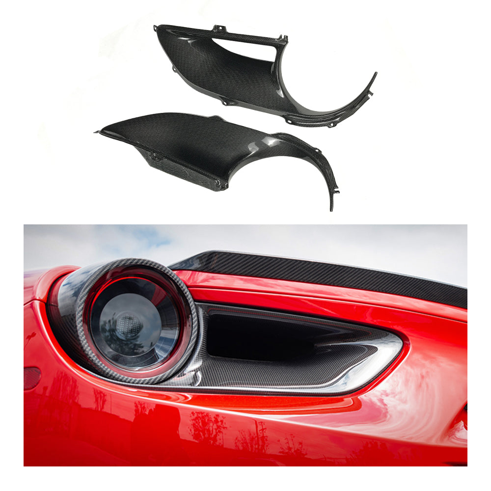 FERRARI 488 SN Dry carbon fiber Tail light cover