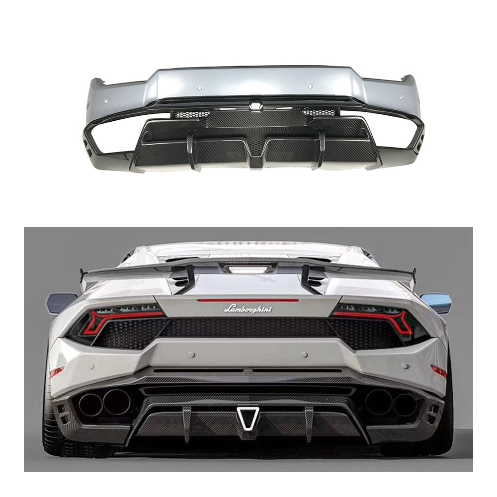 LAMBORGHINI LP580 Dry carbon fiber SD style rear bumper