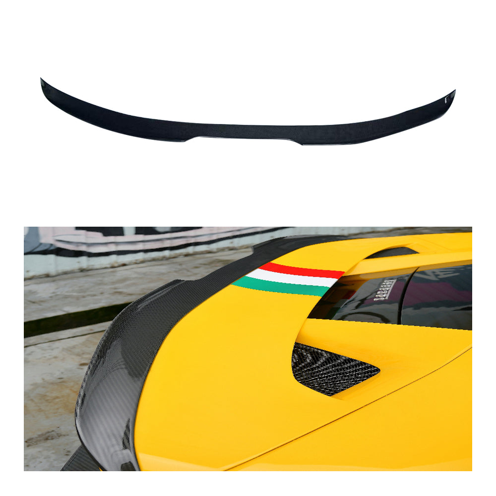 FERRARI F8 Dry Carbon Fiber Thin Rear Wing