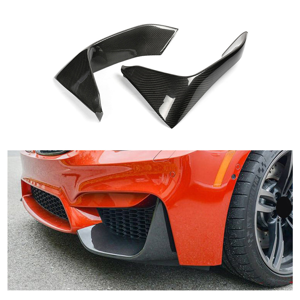 BMW M3/M4 F80/F82  Dry carbon Fiber MP front lip wrap angle