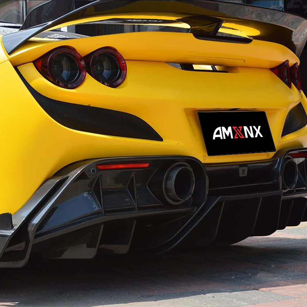 FERRARI F8 Dry carbon fiber Rear lip