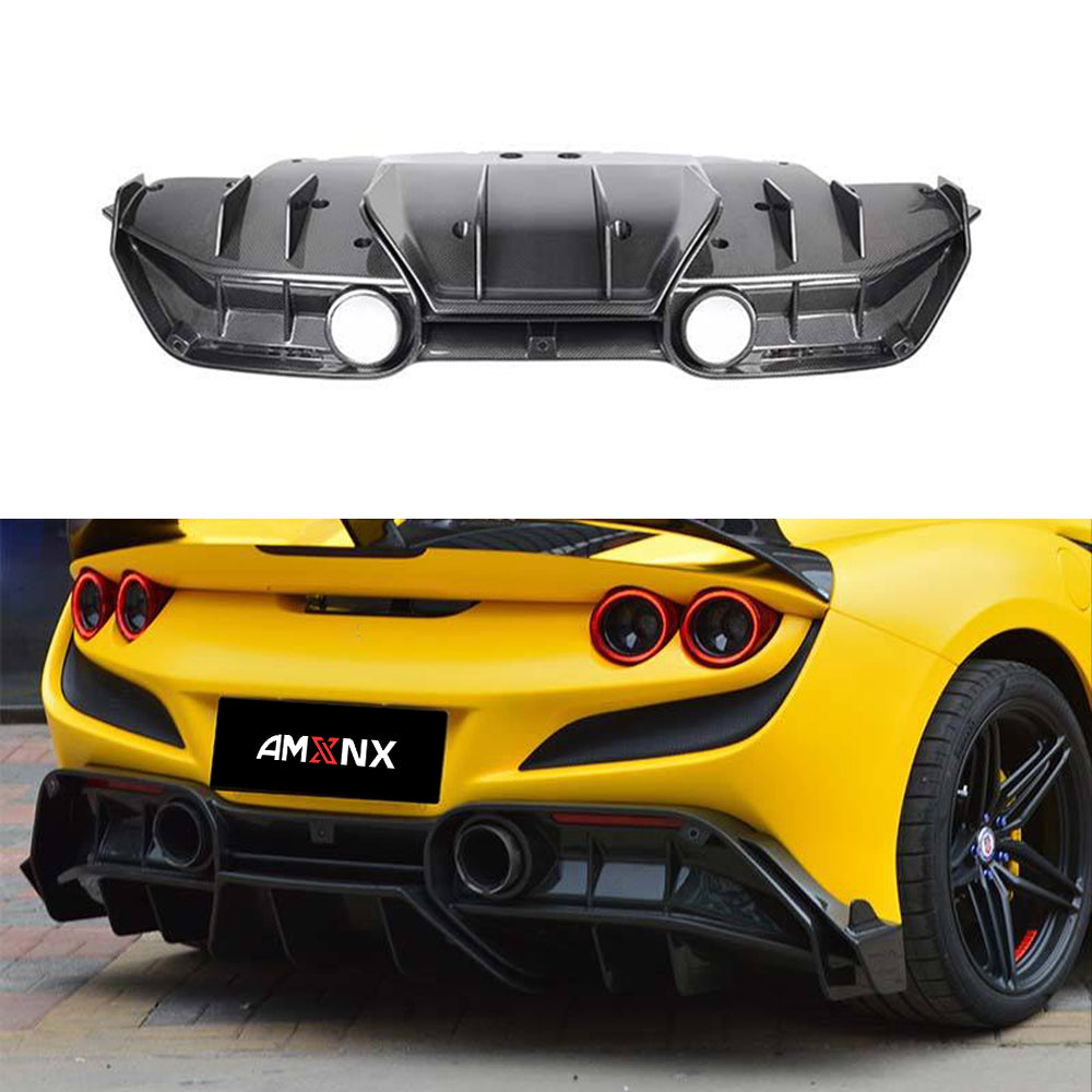 FERRARI F8 Dry carbon fiber Rear lip