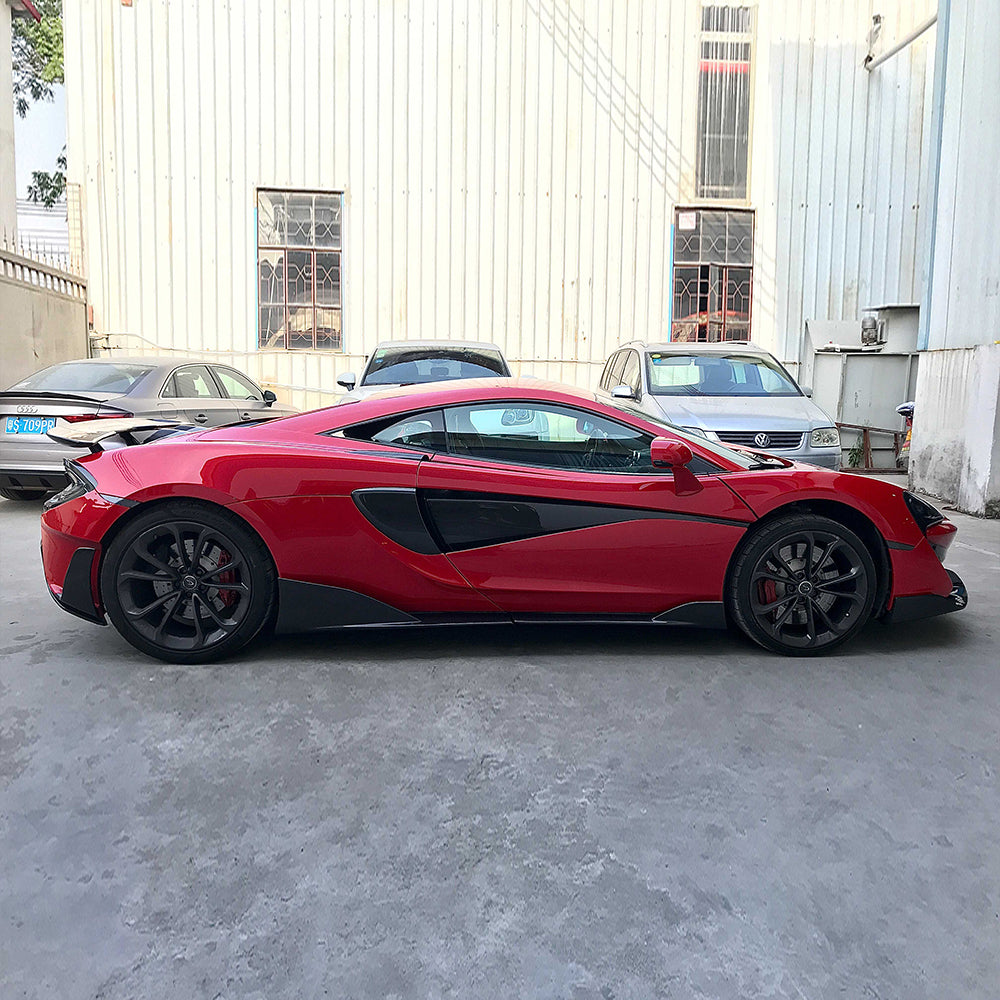 MCLAREN 570S/540C Dry carbon fiber Side skirts For Upgraded 600LT