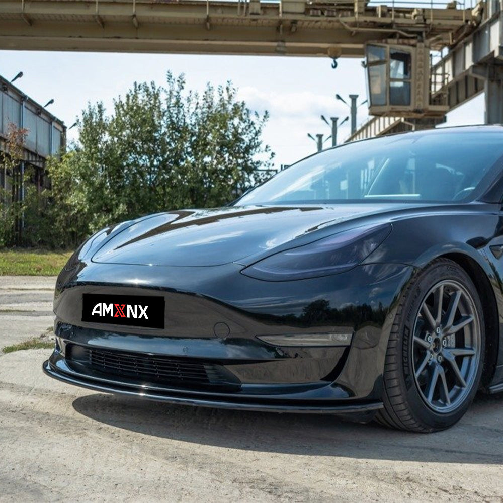 TESLA MODEL 3 Dry carbon fiber SD style SMAX V2 Front Lip