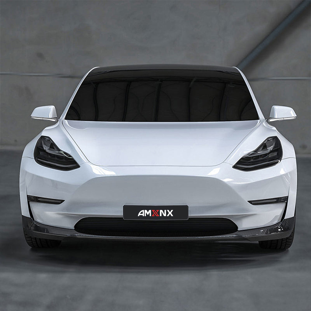 TESLA MODEL 3 Dry carbon fiber MCD style Front lip