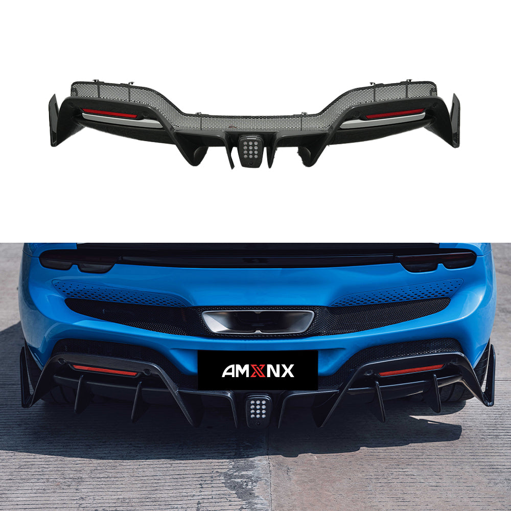 FERRARI 296 GTB Dry carbon fiber Rear lip