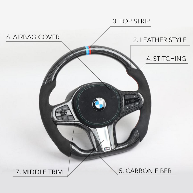 BMW M2 M3 M4 Custom Carbon Fiber Steering Wheel Kit