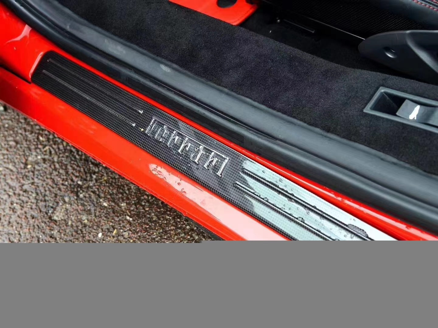 FERRARI SF90 Dry carbon fiber Door sill trim