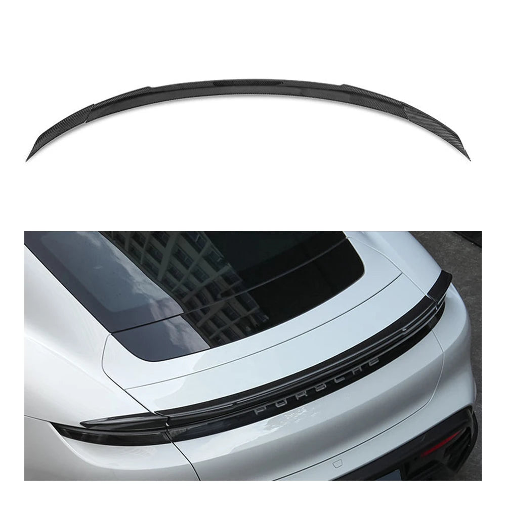 PORSCHE TAYCAN 4S  Dry Carbon Fiber Rear Wing lip Spoiler