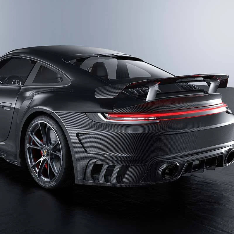 PORSCHE 992 Turbo S Dry Carbon Fiber Rear roof Wing