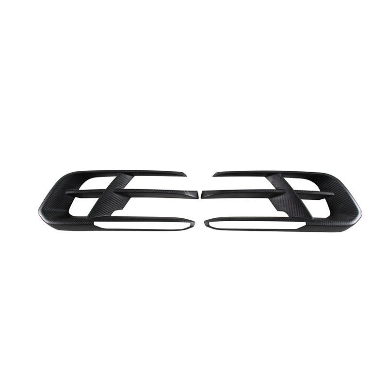 PORSCHE PANAMERA 971 Dry Carbon Fiber Front Bumper Air Duct Vent Trim Cover