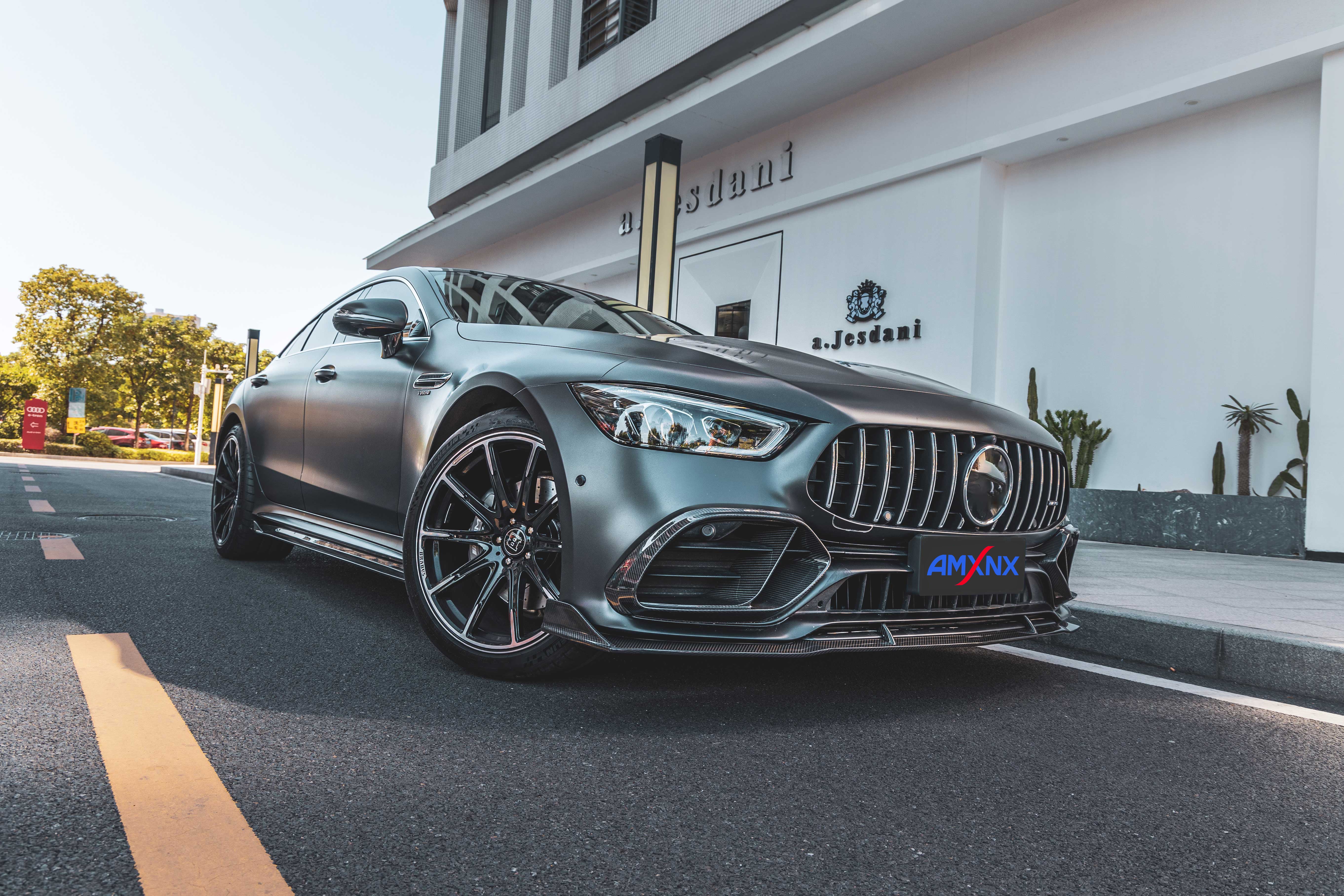 BENZ AMG GT50 Dry carbon fiber front fog light frame