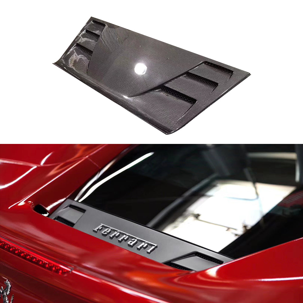 FERRARI 488 SC Dry carbon fiber Rear cover Air guide plate