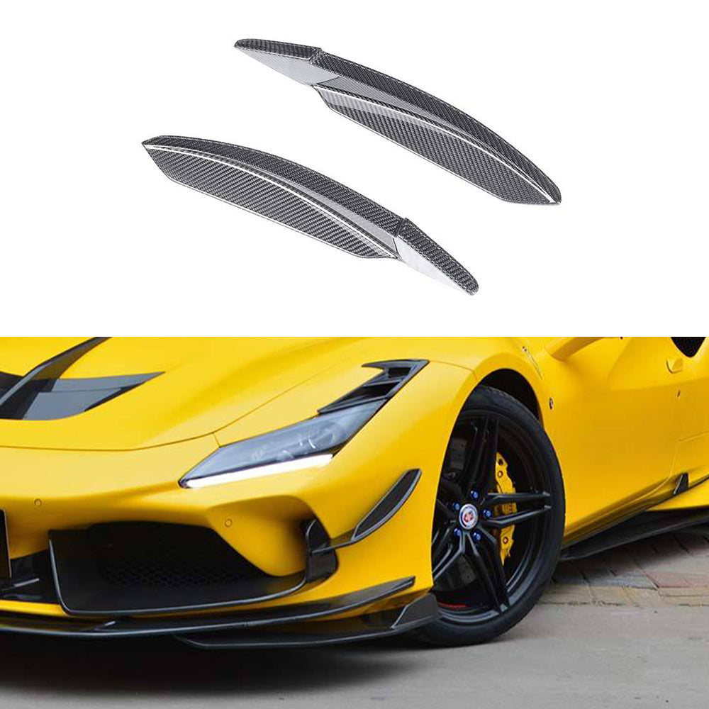 FERRARI F8 Dry carbon fiber Front wind knife