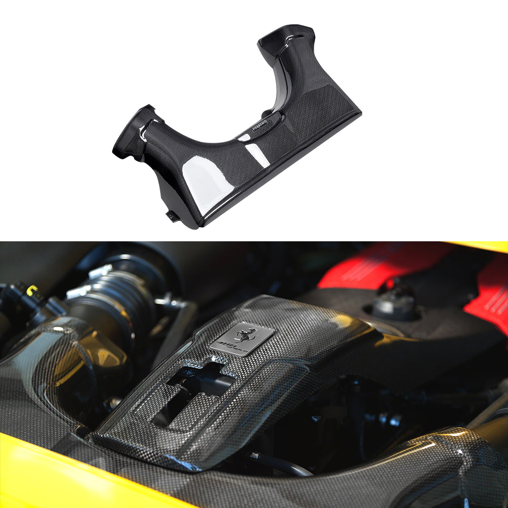 FERRARI 488 SC Dry carbon fiber Gas box cover