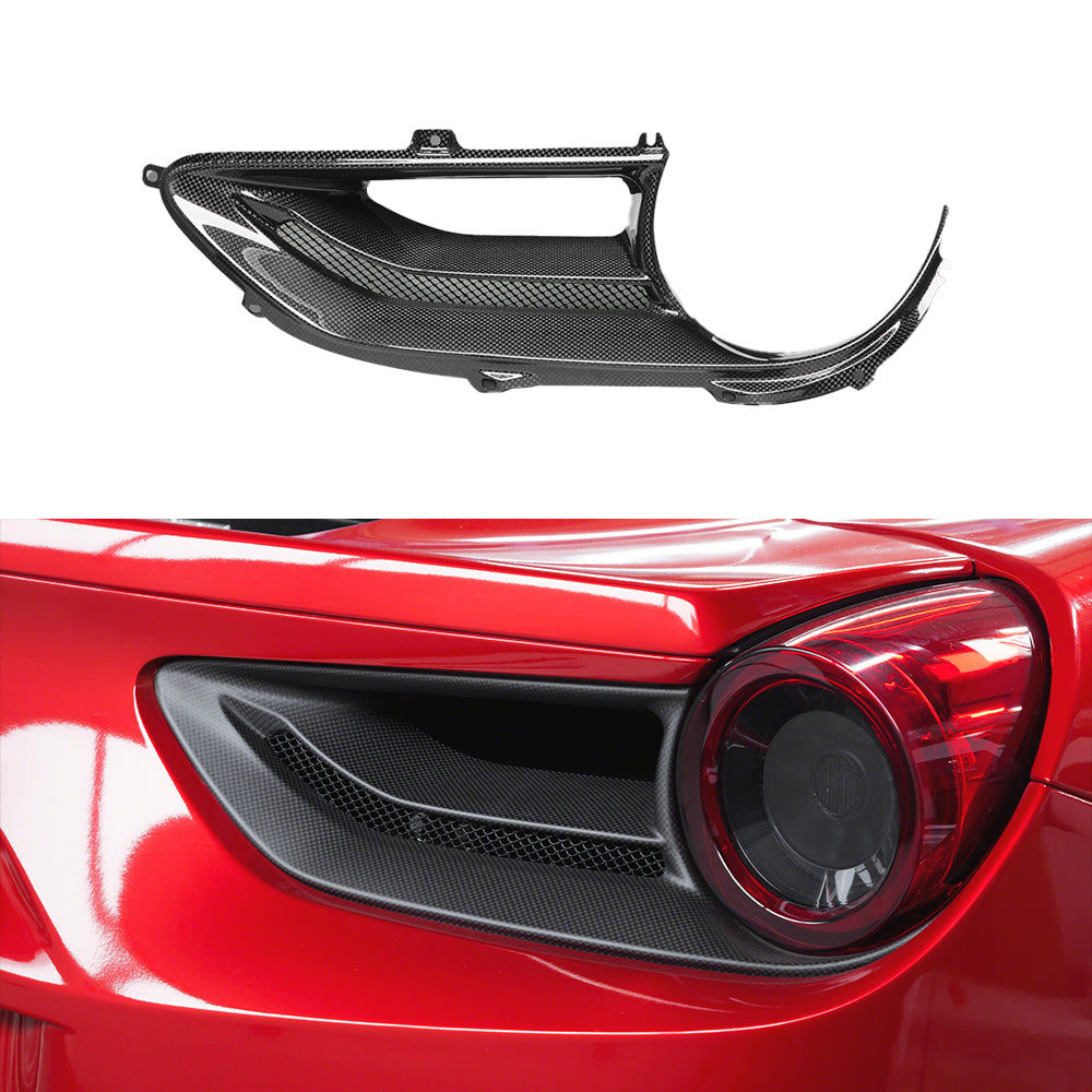 FERRARI 488 SC Dry carbon fiber Tail light cover